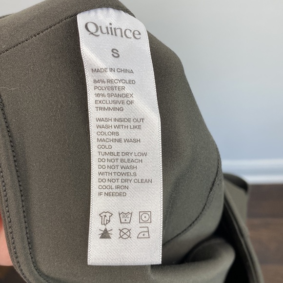 QUINCE Olive Green Ultra-Soft High-Rise Pocket Legging NWT Size Small - Picture 10 of 13